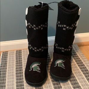 Michigan State University Spartan Slippers SM 5-6